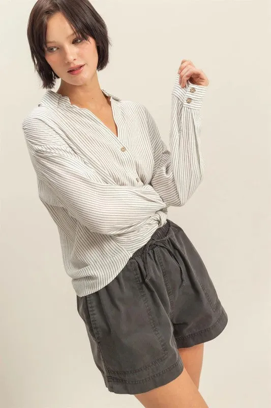 Amanda Twist Front Blouse