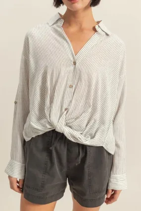Amanda Twist Front Blouse