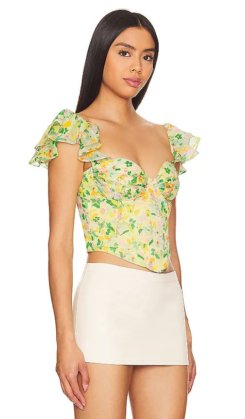 ASTR the Label Corazon Top in Yellow