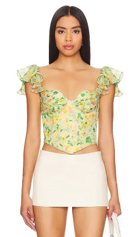 ASTR the Label Corazon Top in Yellow