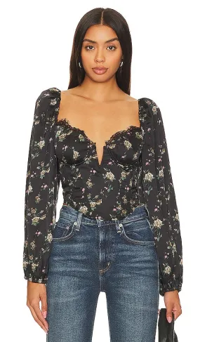 ASTR the Label Josephine Top in Black