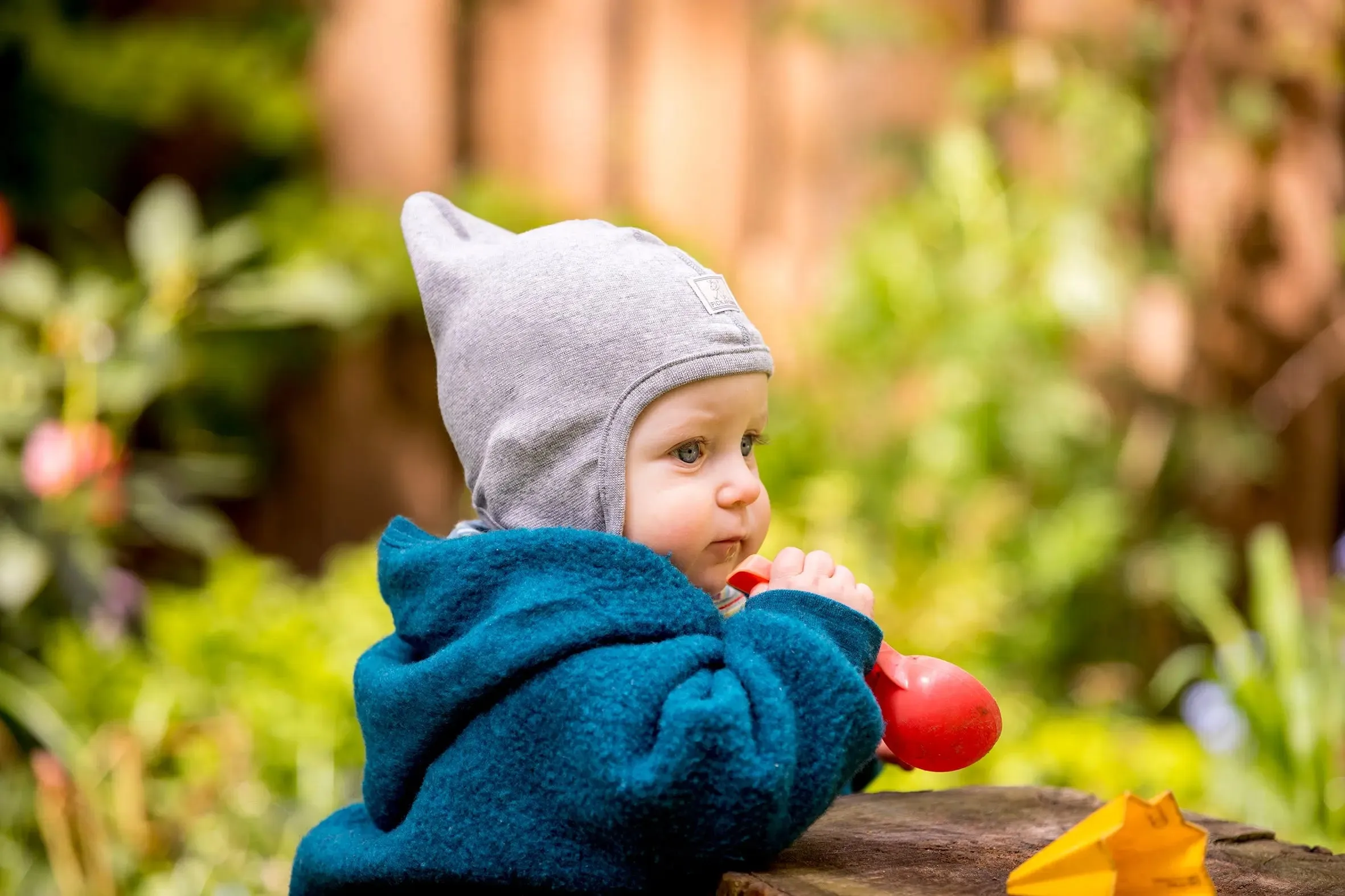Baby Wool & Silk Bonnet