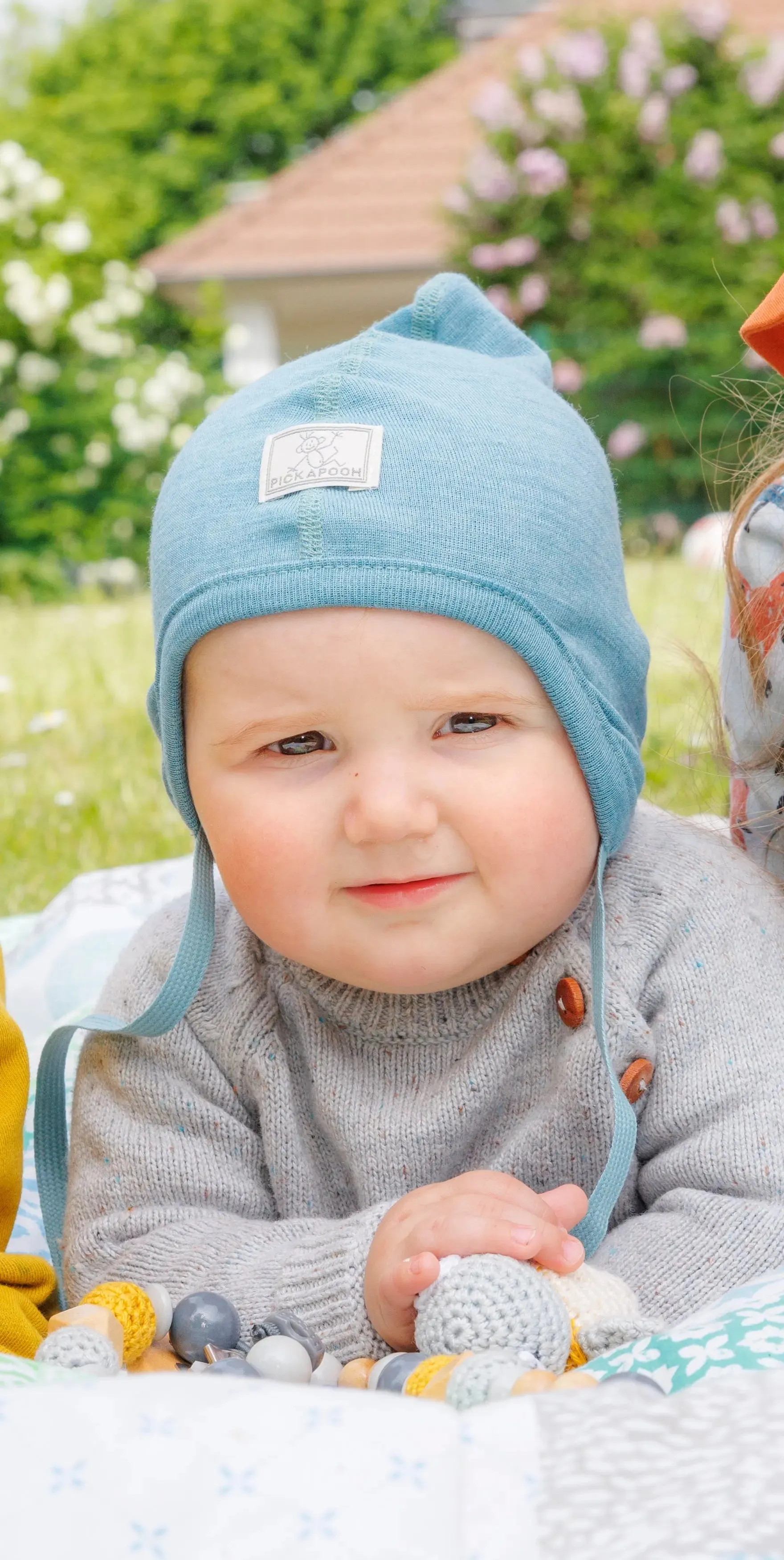 Baby Wool & Silk Bonnet