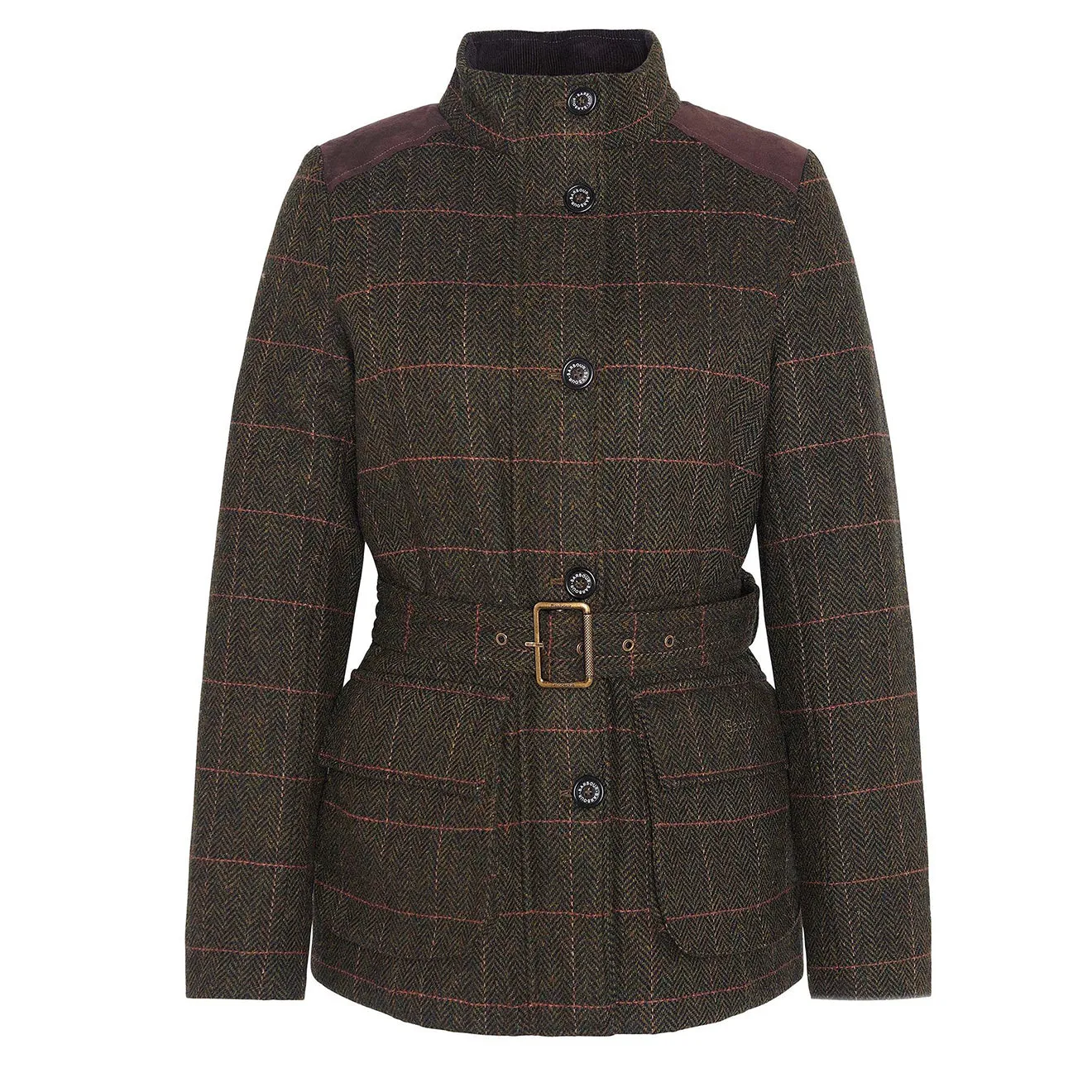 Barbour Womens Hollie Wool Jacket Spiced Pumpkin