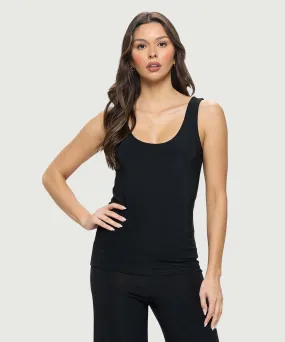 Basic Wrinkle Resistant Scoop Tank - LAST TANGO MS332
