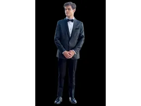 Black Tonal Aria Paisley Shawl lapel Dinner Jacket Tuxedo Rental