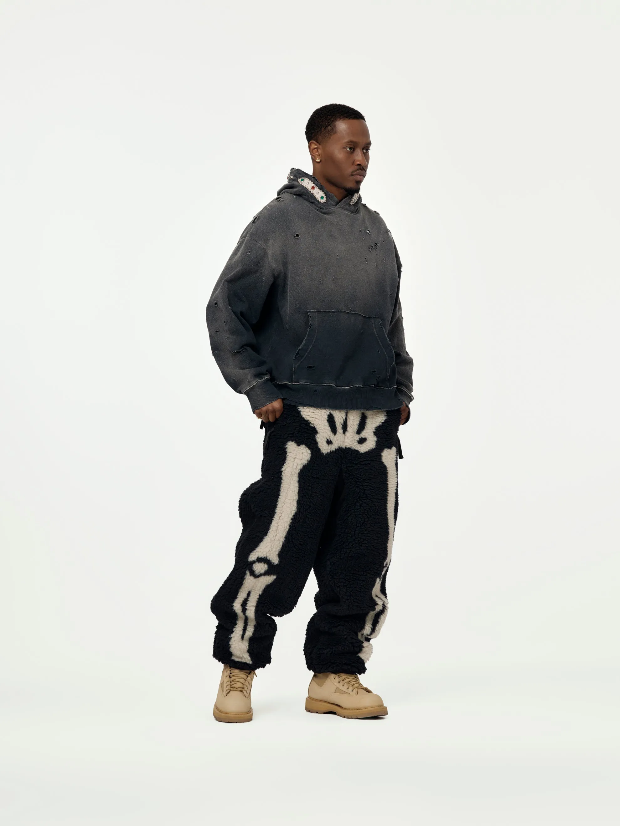 BONE Boa Fleece Fleece Easy Pants (Black)