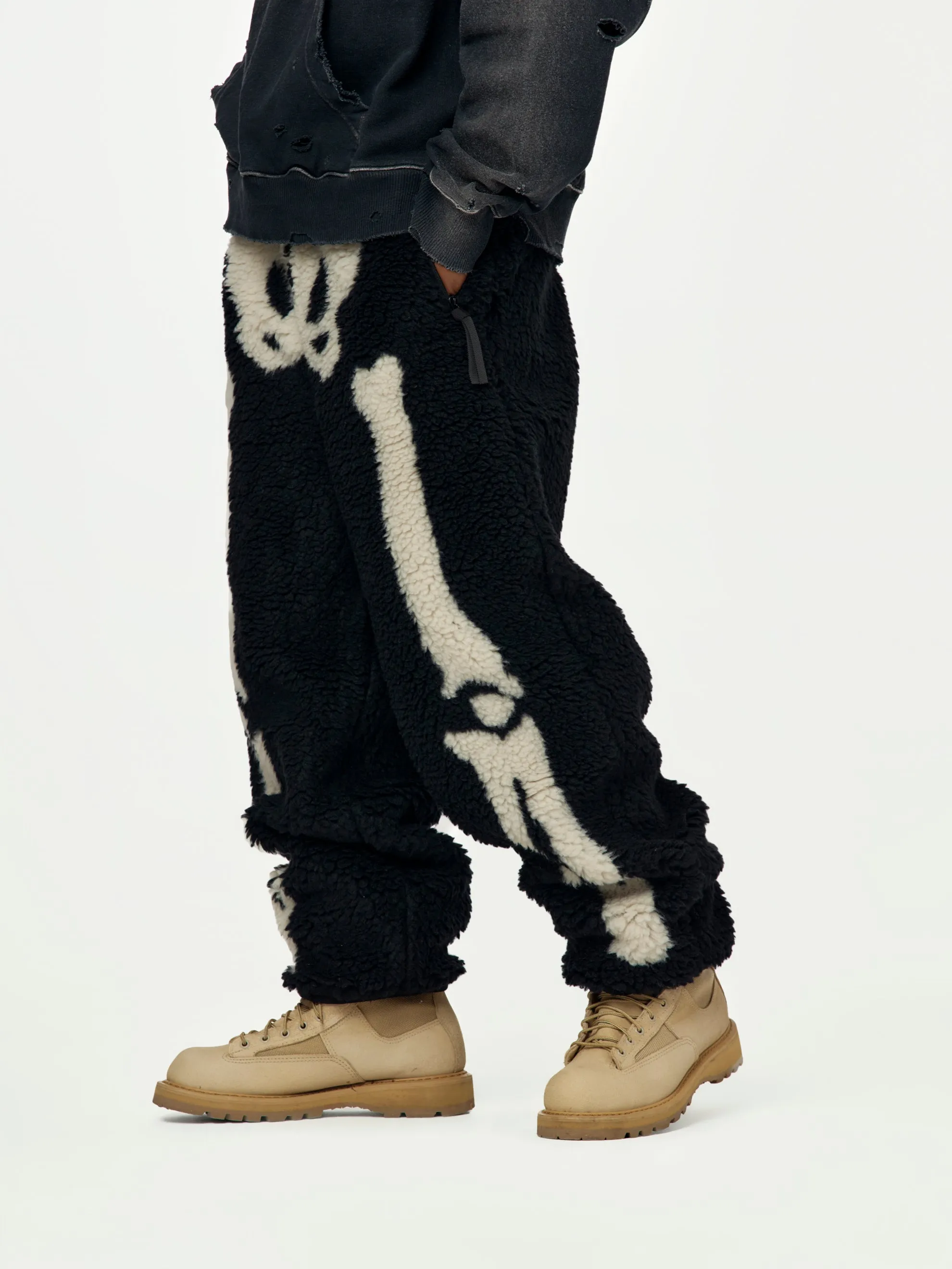 BONE Boa Fleece Fleece Easy Pants (Black)