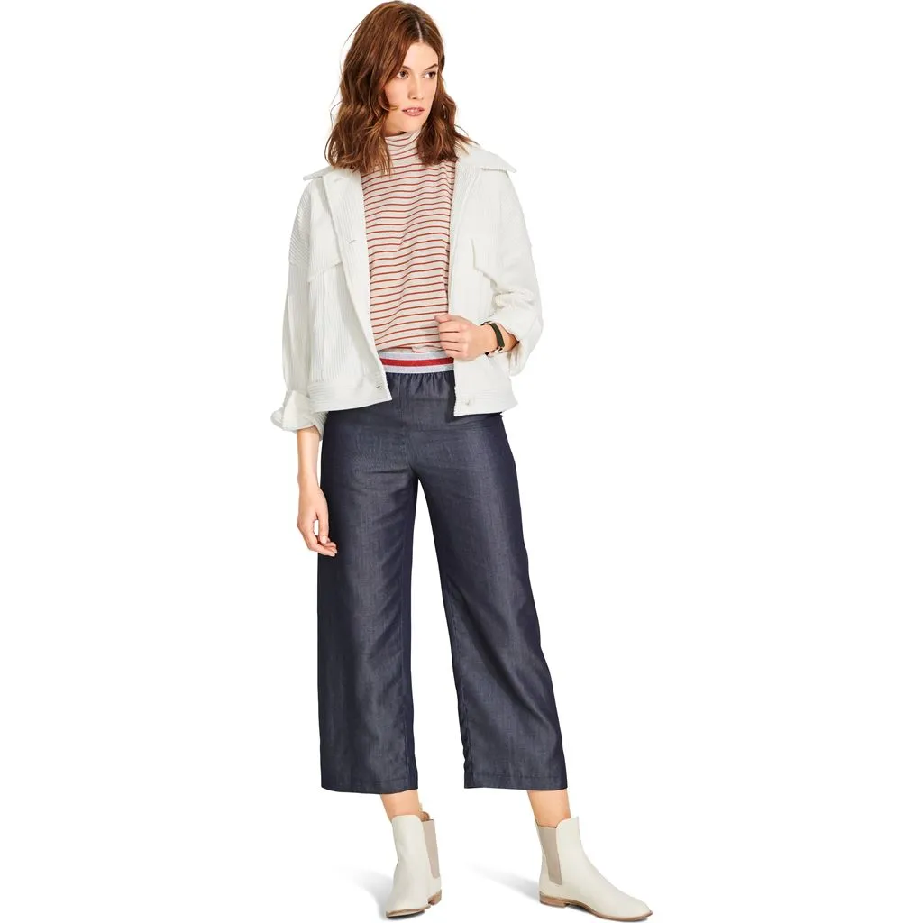 Burda Style Pattern 6085 Misses' Straight Leg Pants and Trousers with Stretch Waistband B6085