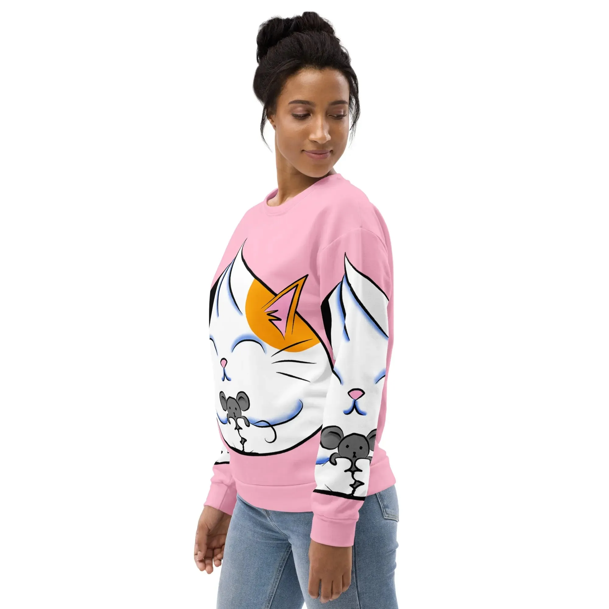 Calico Cat & Mouse Dumpling Unisex Sweatshirt
