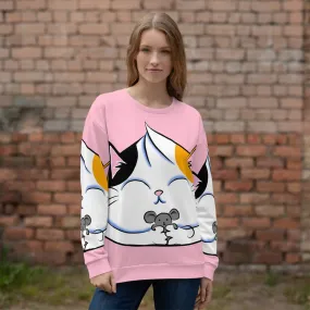 Calico Cat & Mouse Dumpling Unisex Sweatshirt