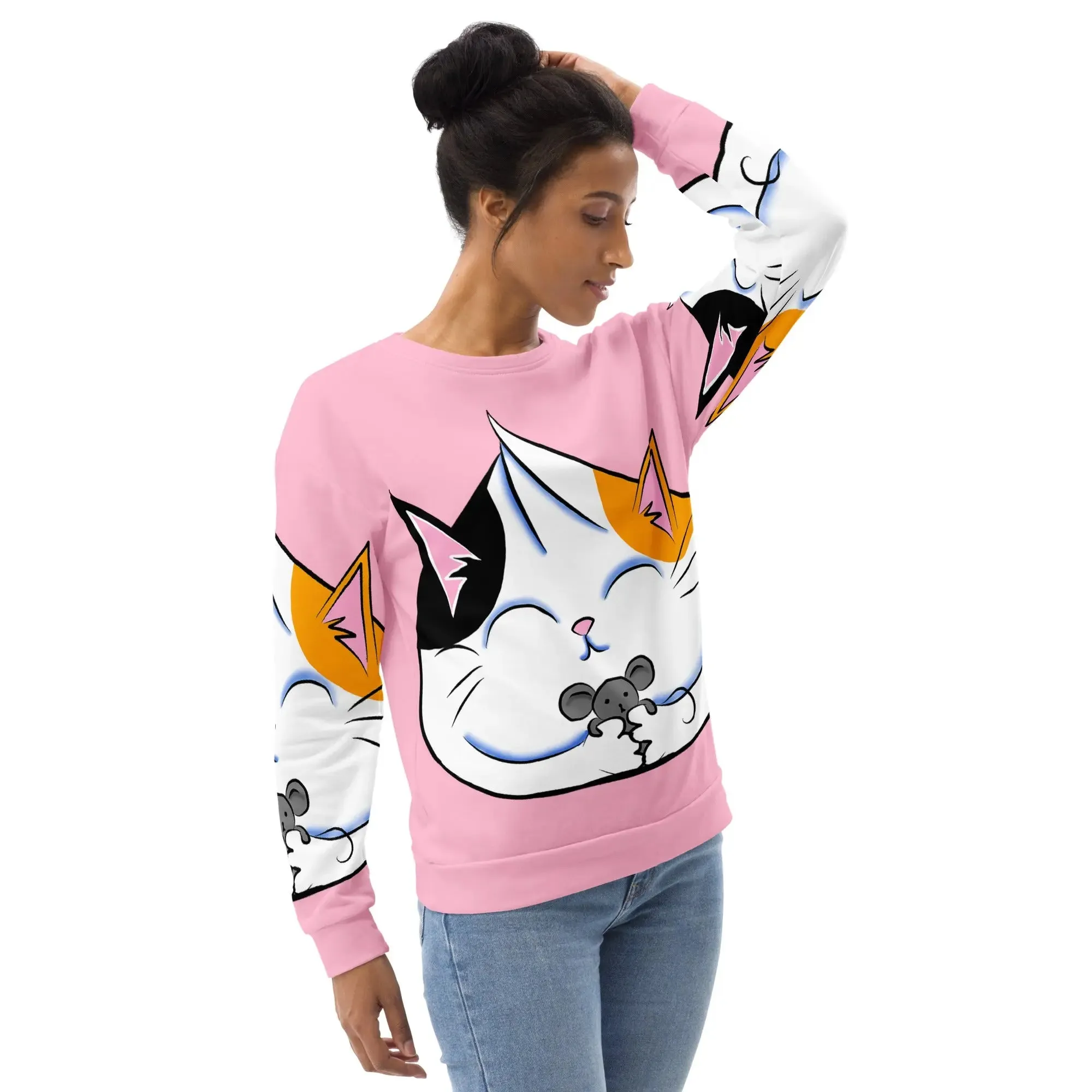 Calico Cat & Mouse Dumpling Unisex Sweatshirt