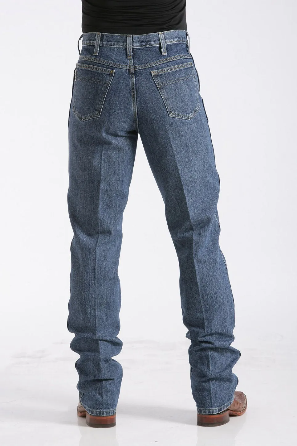 CINCH MEN'S SLIM FIT DARK STONEWASH BRONZE LABEL JEAN