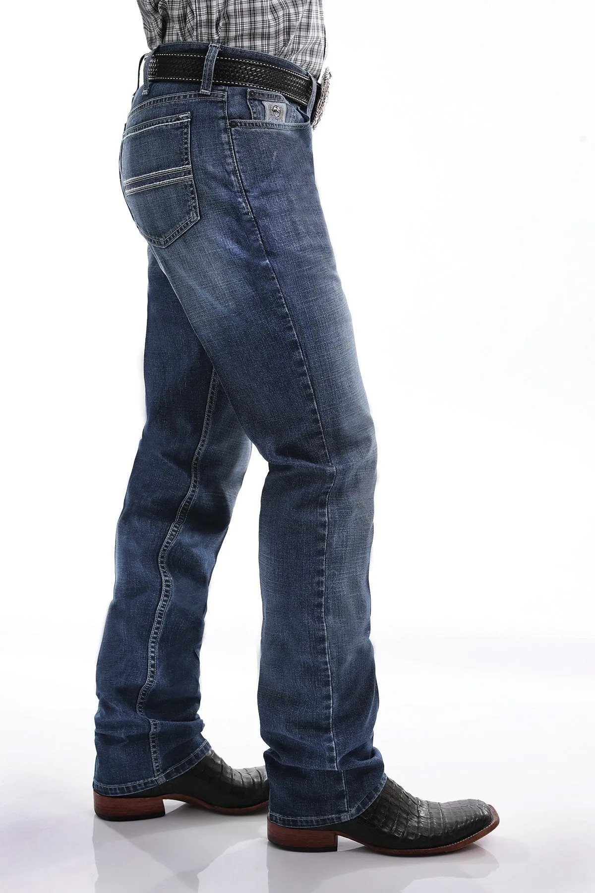 CINCH SILVER LABEL MEDIUM STONEWASH JEANS