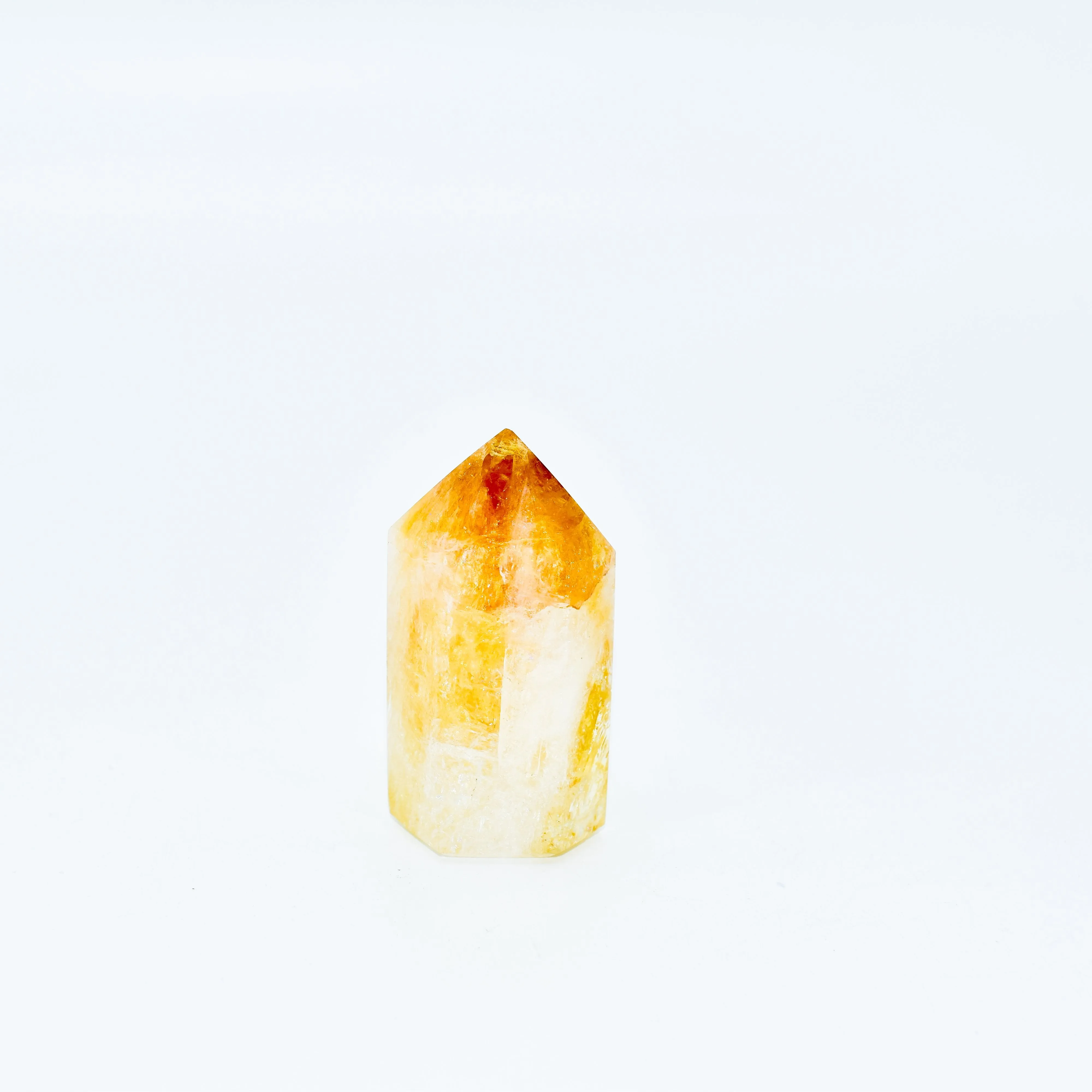 Citrine Polished Hexagon Points