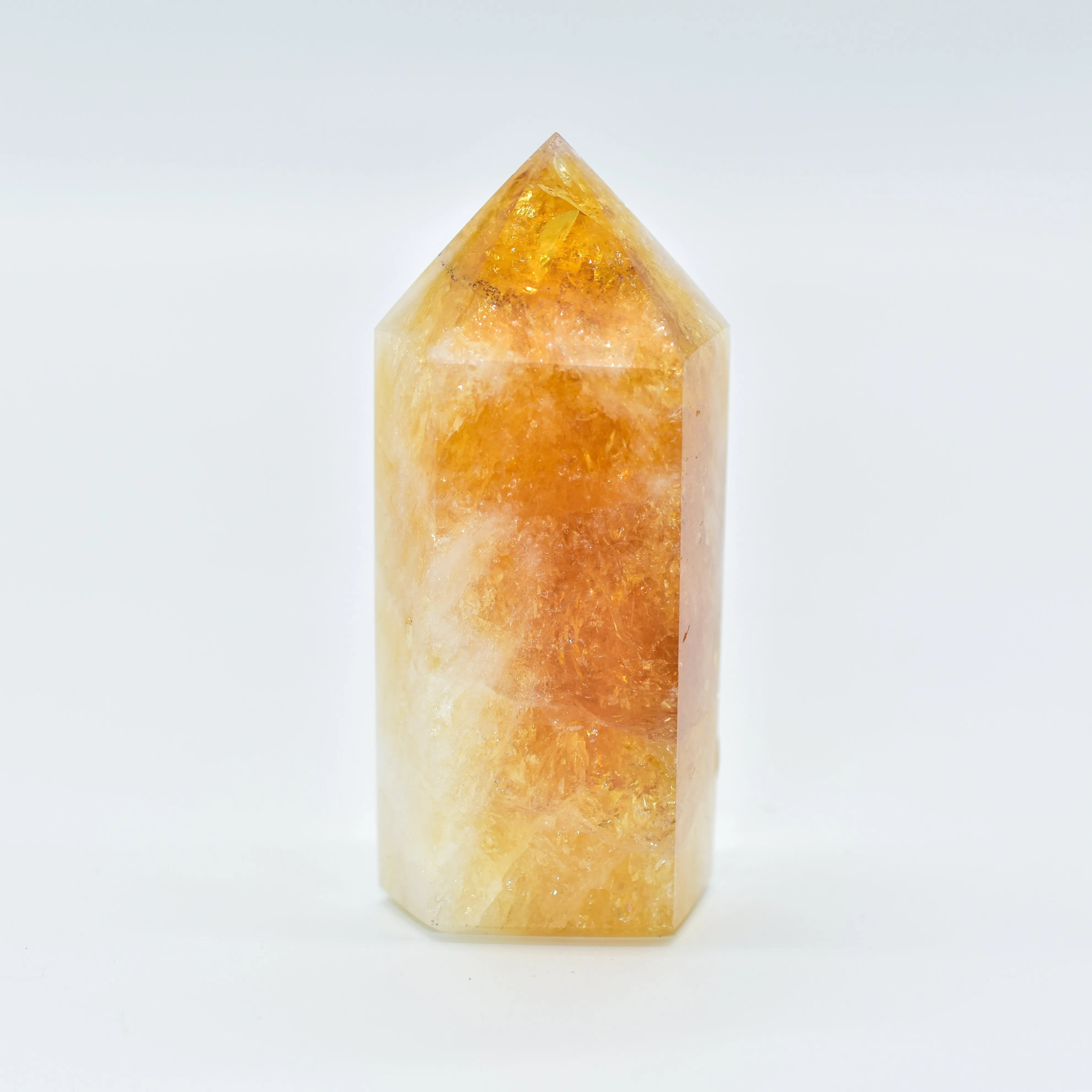Citrine Polished Hexagon Points