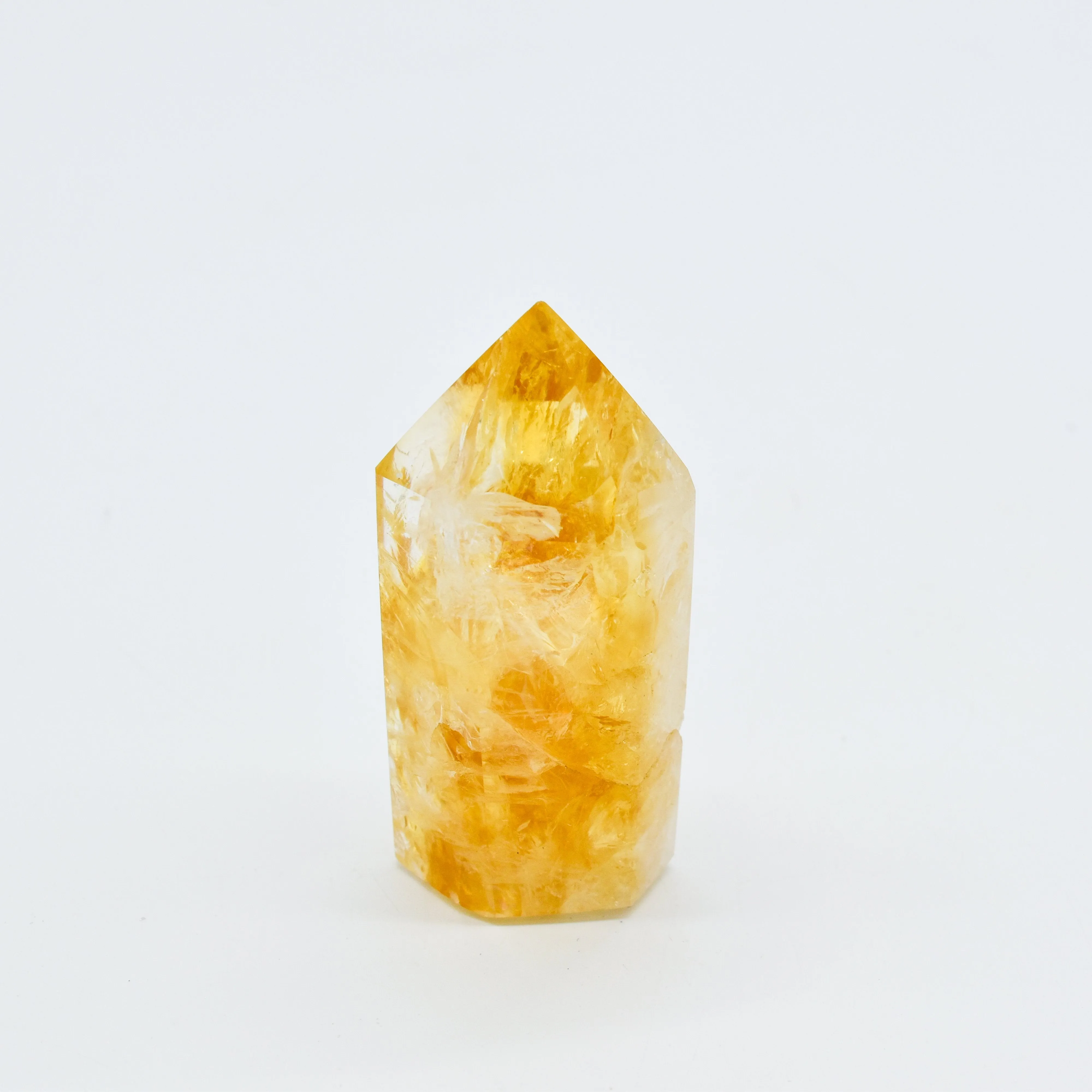 Citrine Polished Hexagon Points