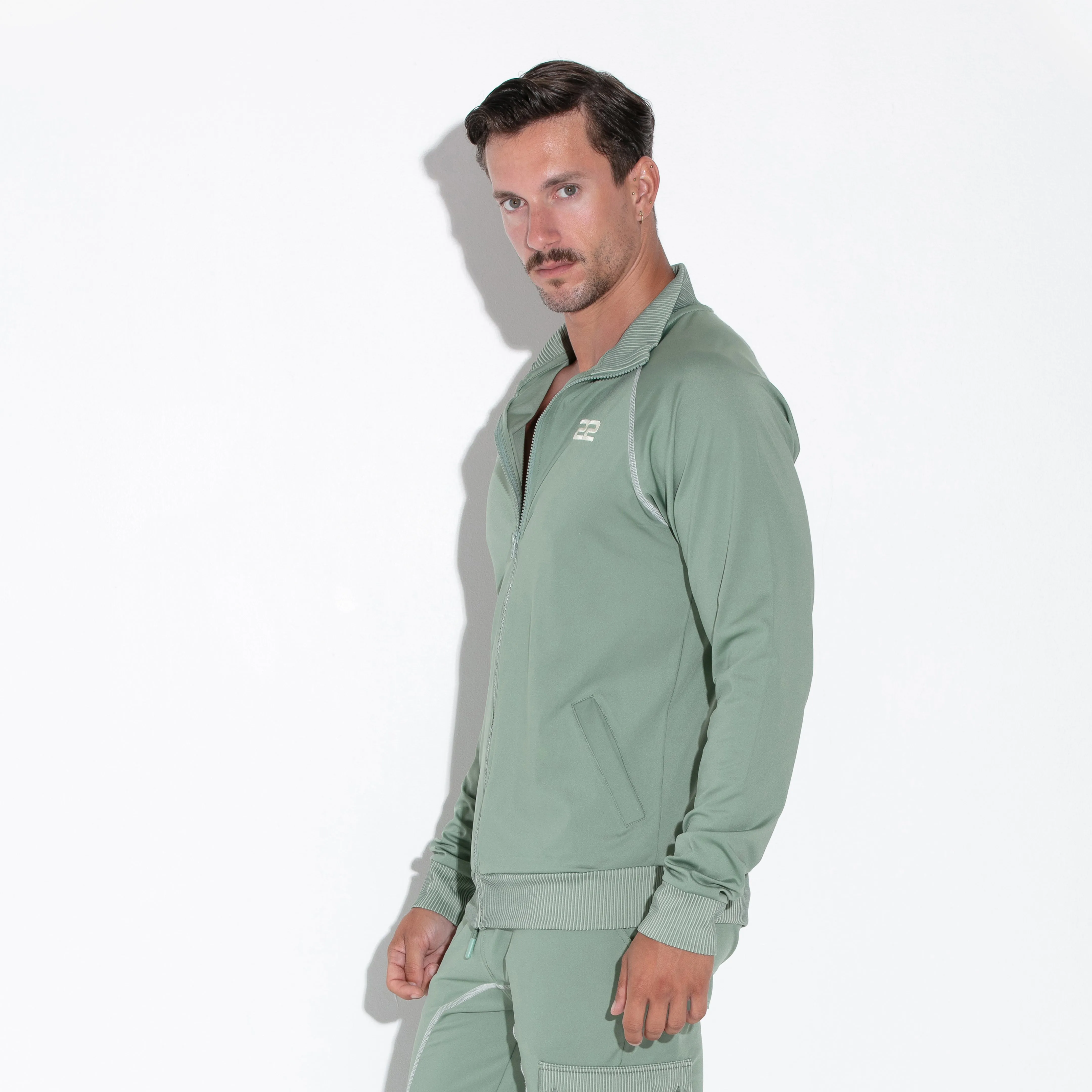 Code 22 Reflex track jacket 9740 green