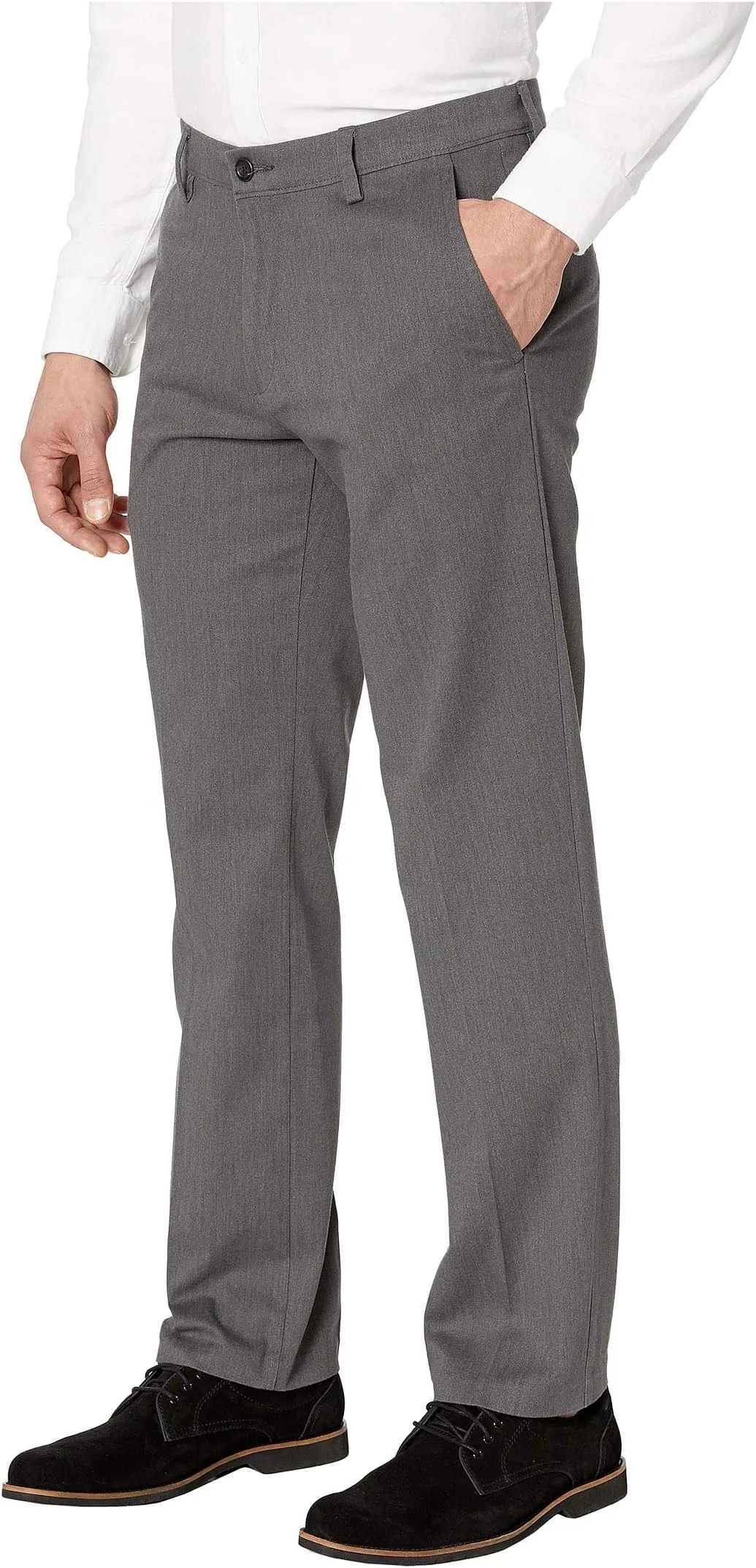 Easy Khaki D2 Dockers straight fit trousers, dark gray