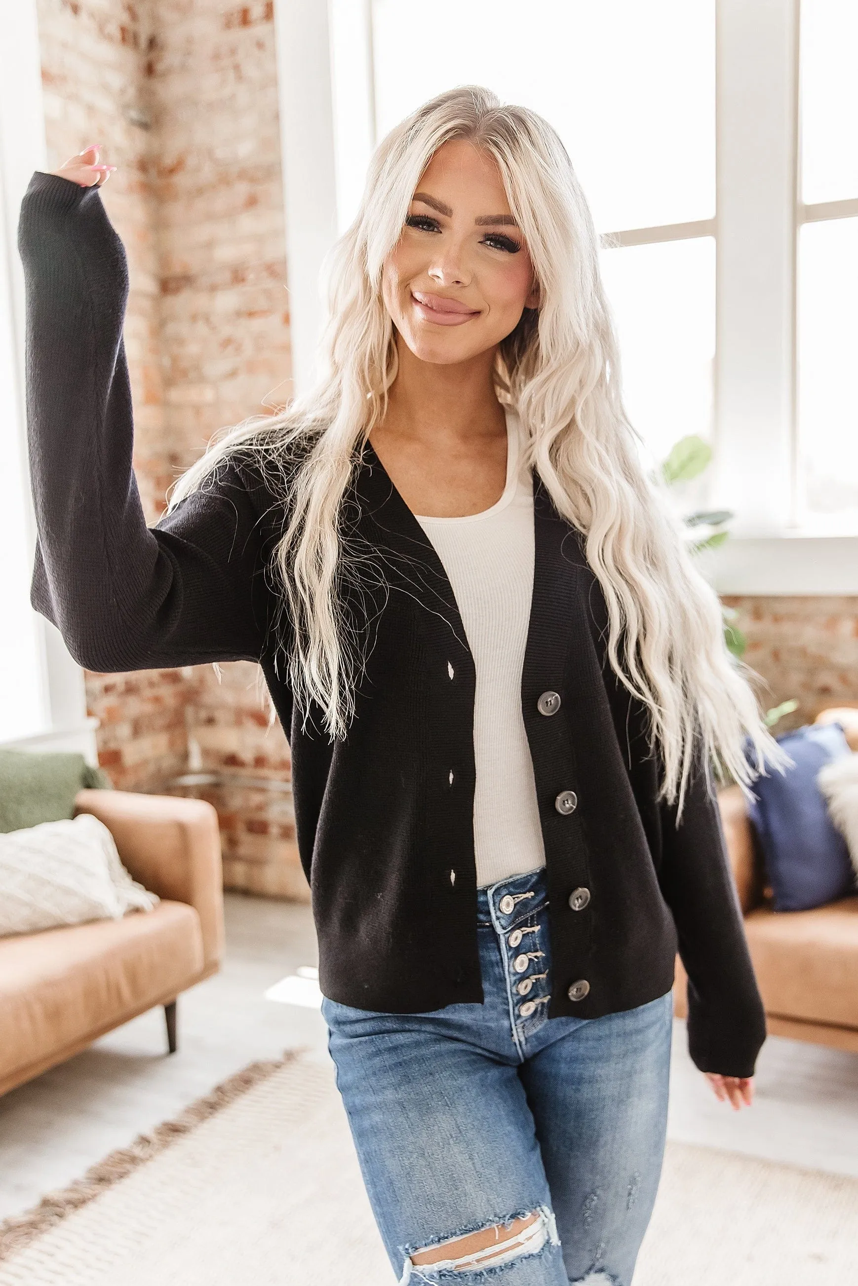 Emma Button Up Sweater Cardigan