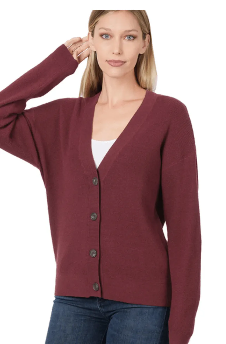 Emma Button Up Sweater Cardigan