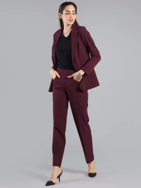 Essential Easy Care Work Trousers - Maroon