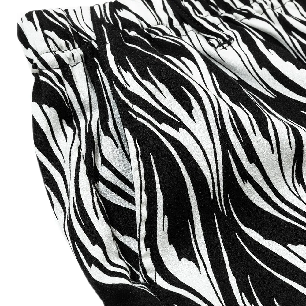 FEATHER PATTERN EASY TROUSERS