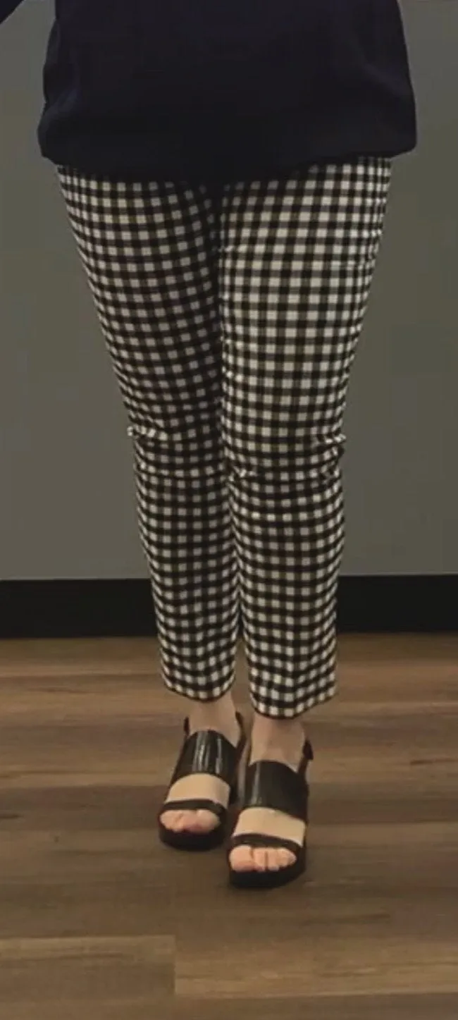 Fly Front Check Slacks