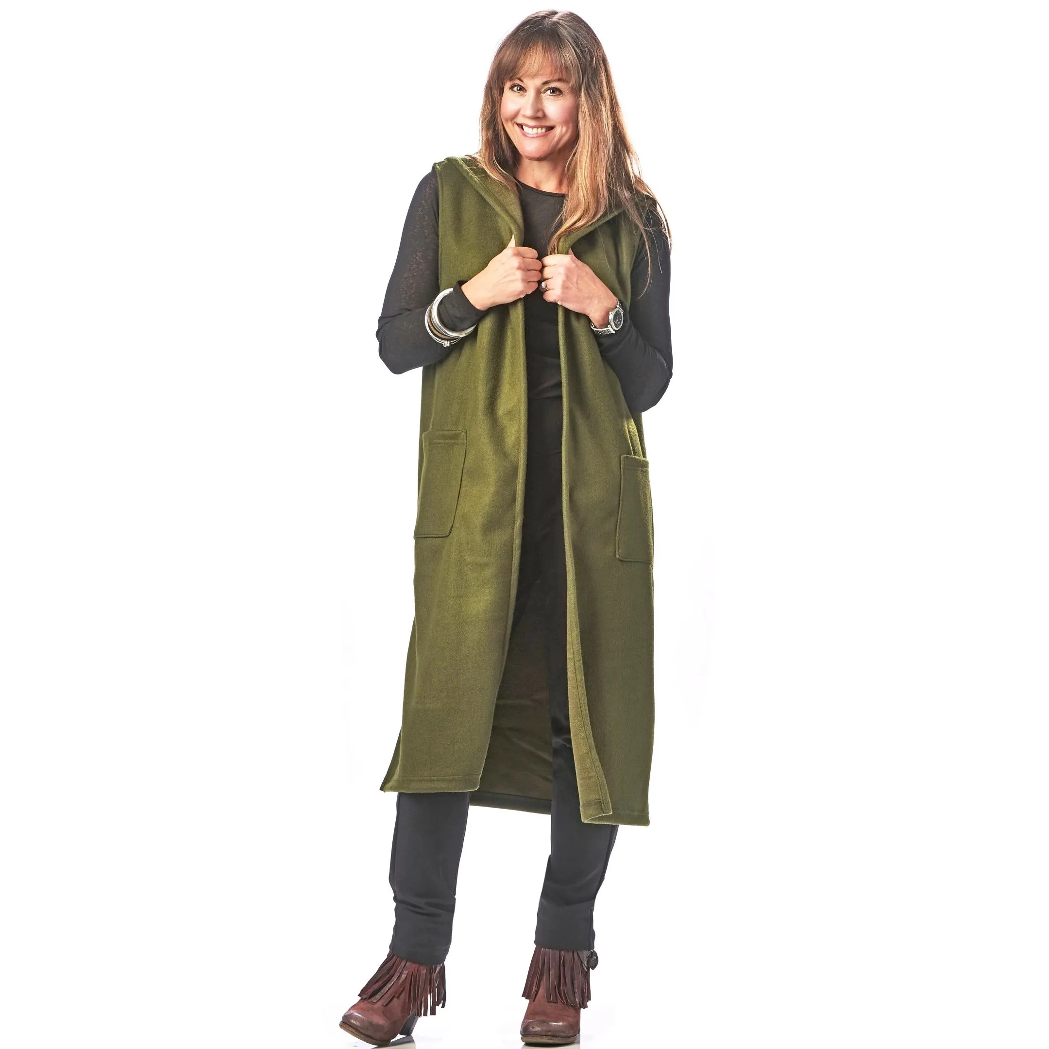 Hooded Wool Vest