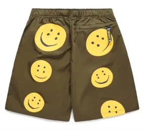 Kapital Rainbow Combed Burberry Easy Shorts Khaki Yellow