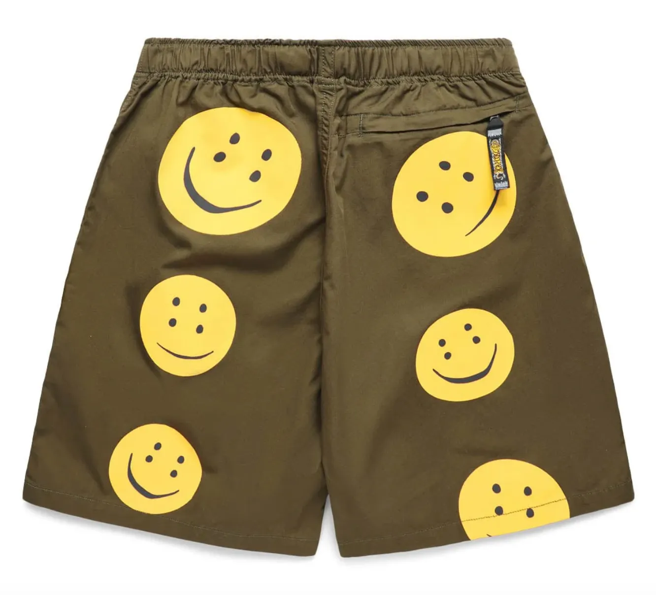 Kapital Rainbow Combed Burberry Easy Shorts Khaki Yellow