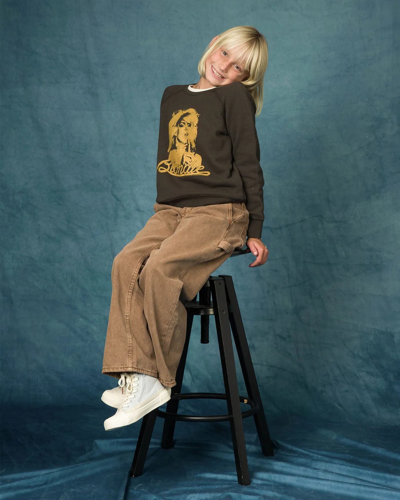 Kids Blondie Gold Raglan Fleece