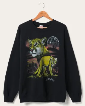 LA Mountain Lion Flea Market Crew Fleece