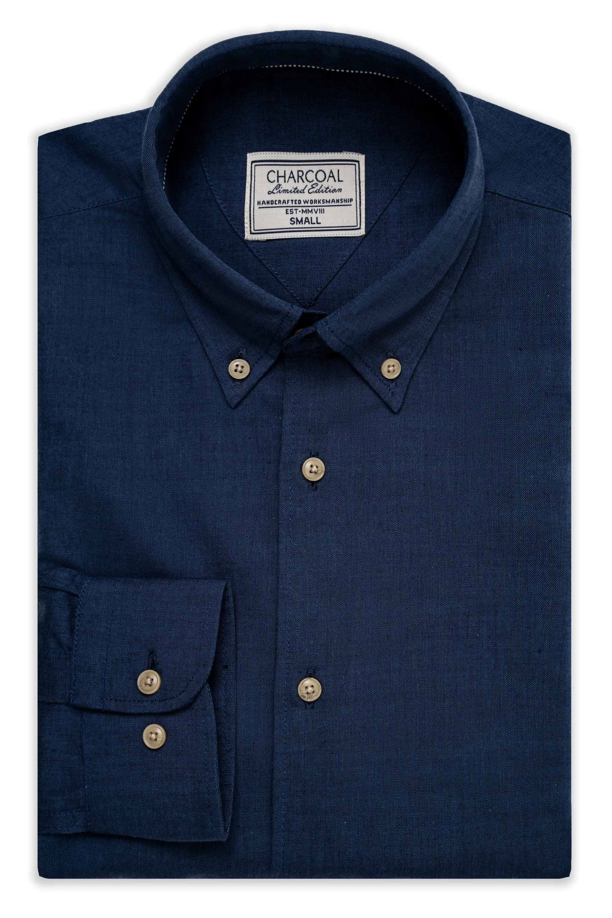 LIMITED EDITION LINEN FABRIC SHIRT DARK NAVY