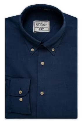 LIMITED EDITION LINEN FABRIC SHIRT DARK NAVY