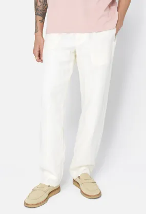 Linen Easy Trouser / Ivory