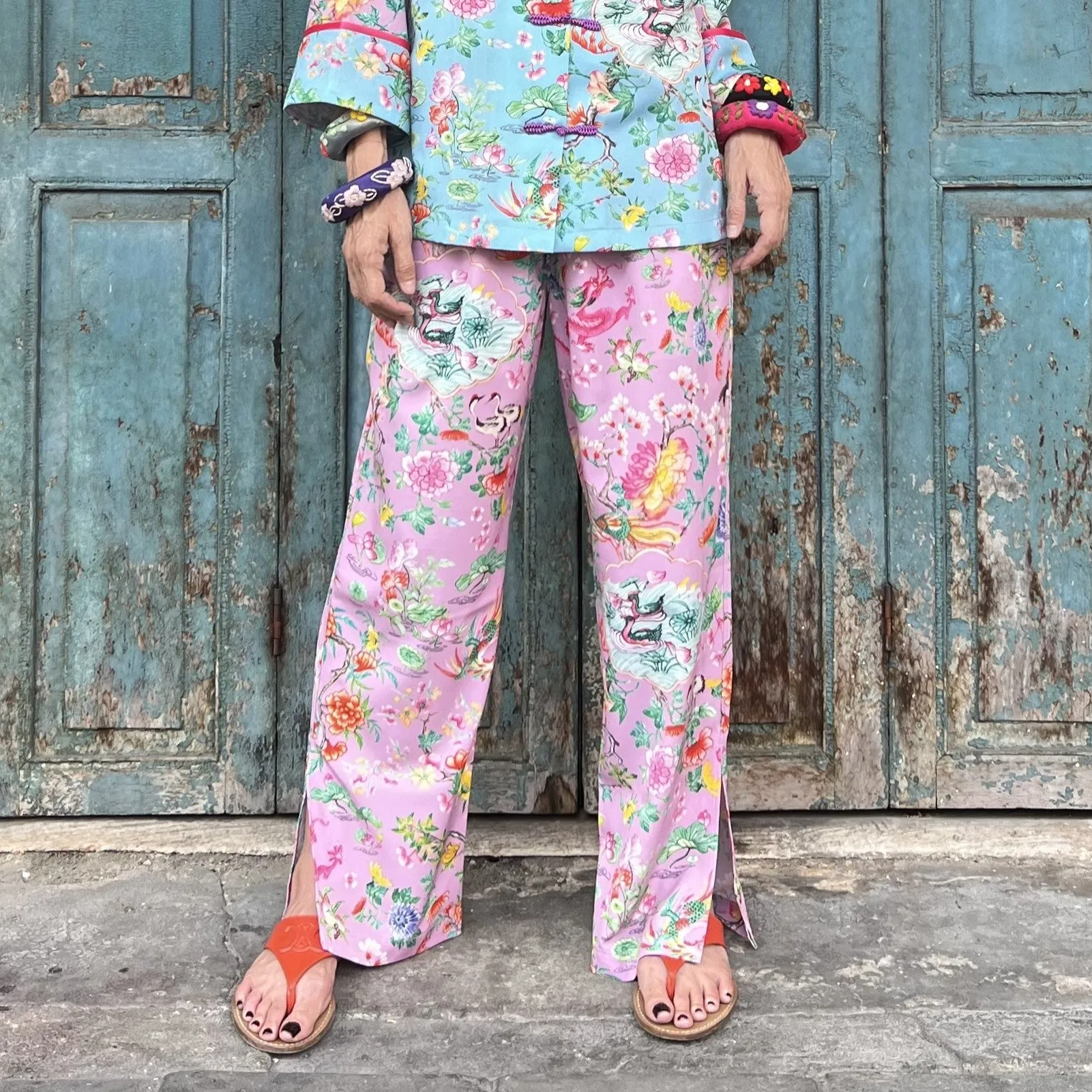 LOTUS POND Pants: Lime