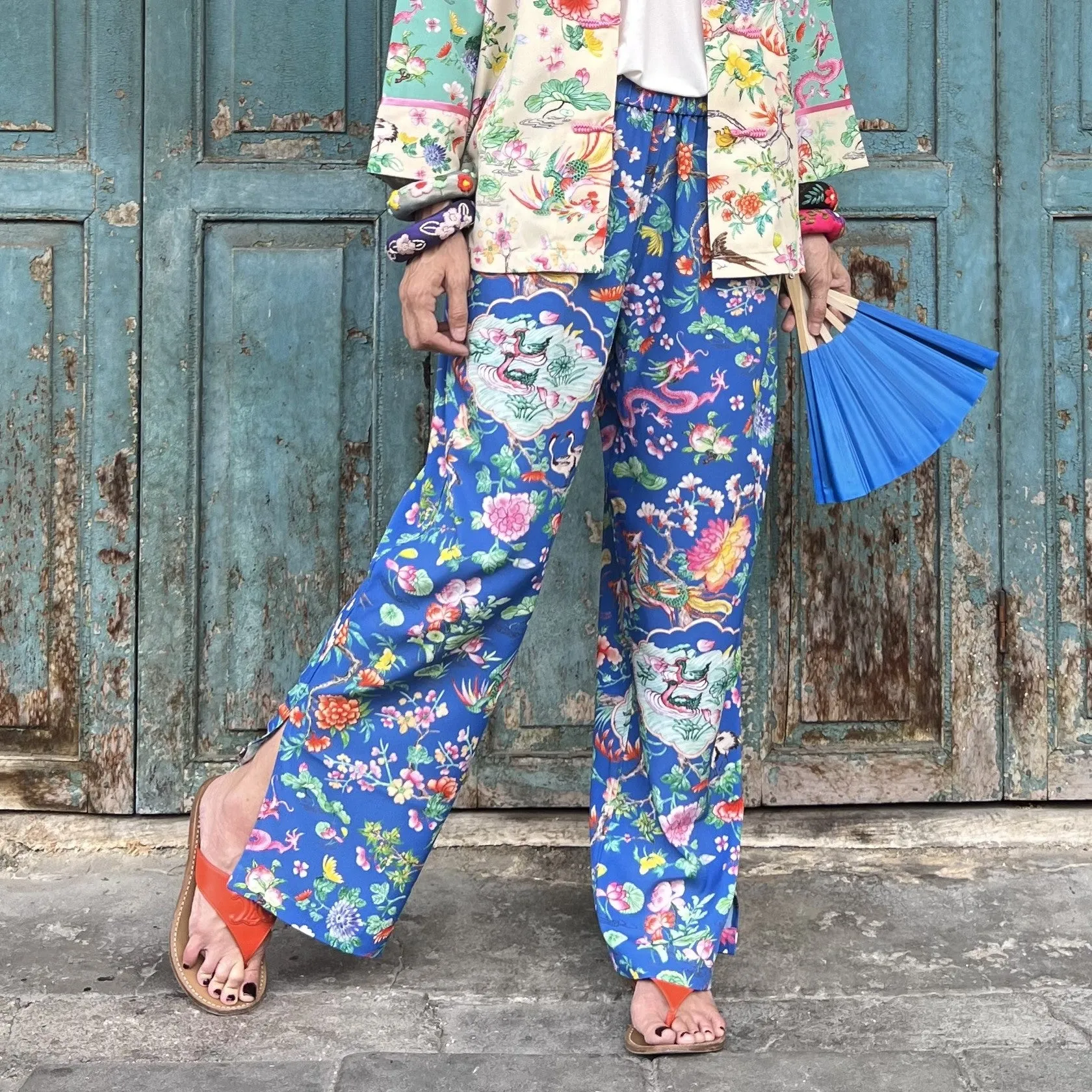 LOTUS POND Pants: Lime