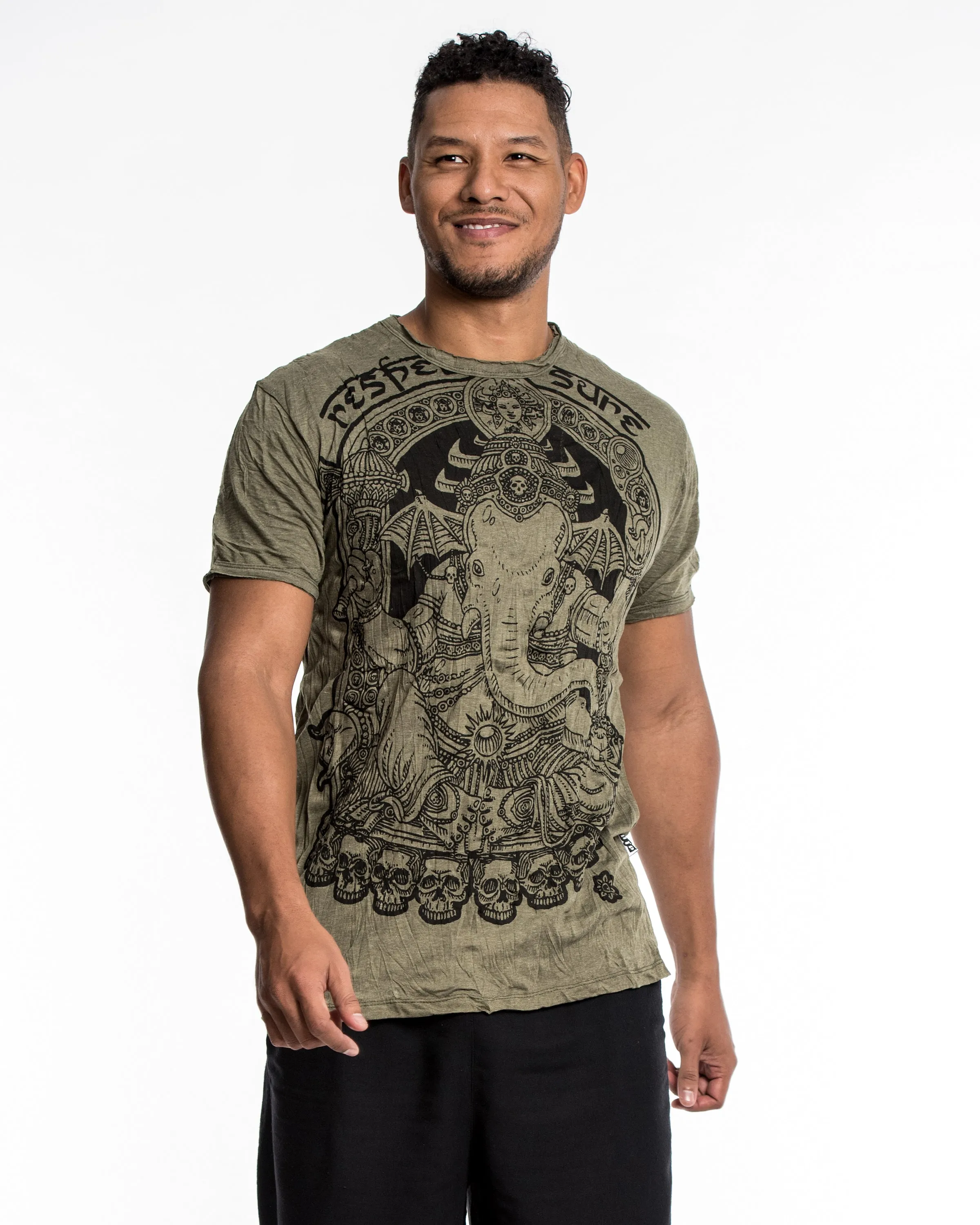 Mens Batman Ganesh T-Shirt in Green