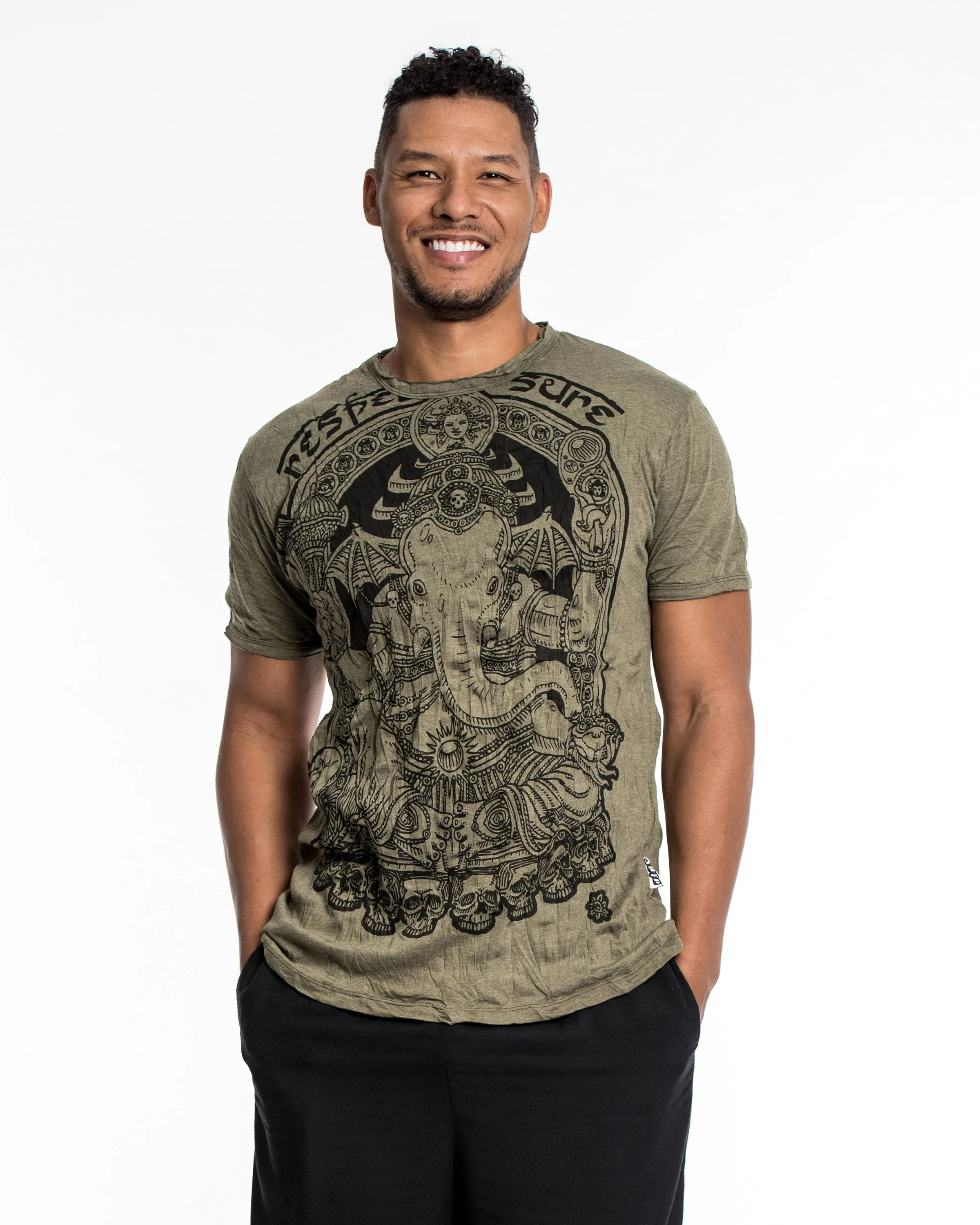 Mens Batman Ganesh T-Shirt in Green