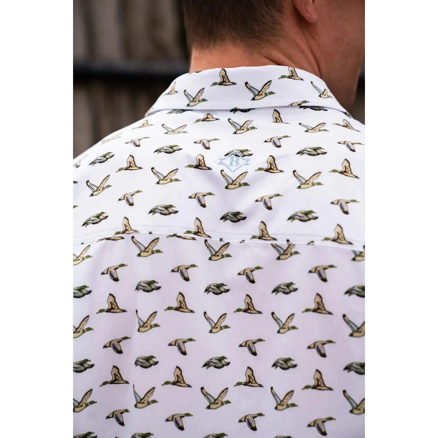 Men's Burlebo Performance Button Up 0008PBU-FMD