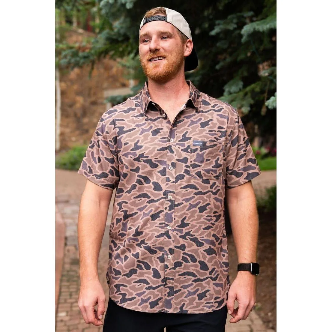 Men's Burlebo Performance Button Up PBU-GC