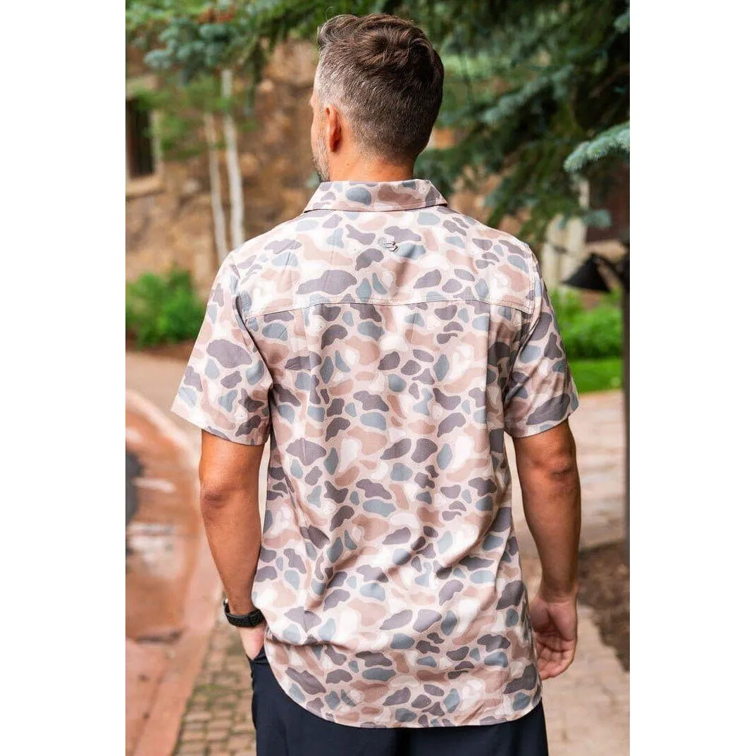 Men's Burlebo Performance Button Up PBU-PTC
