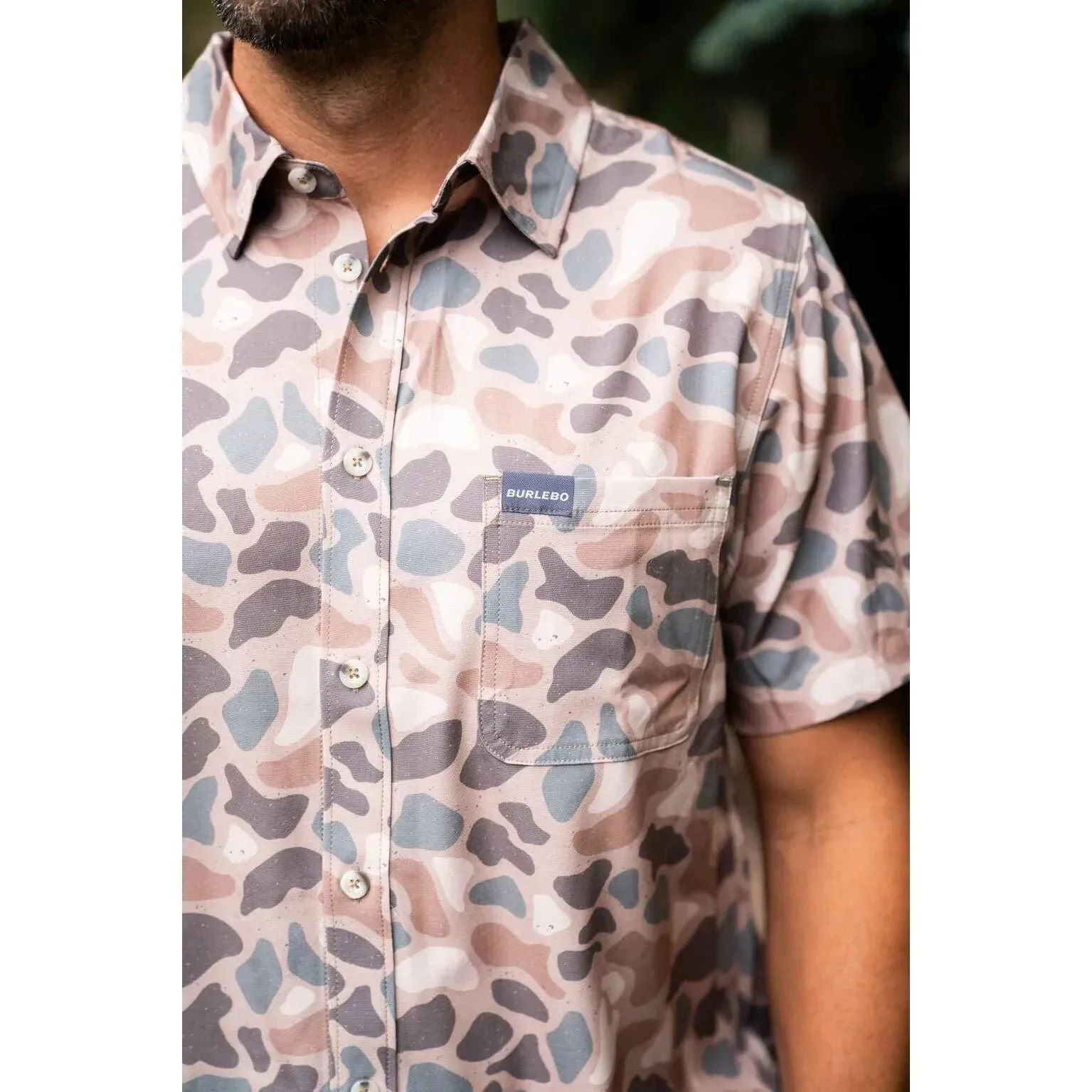 Men's Burlebo Performance Button Up PBU-PTC