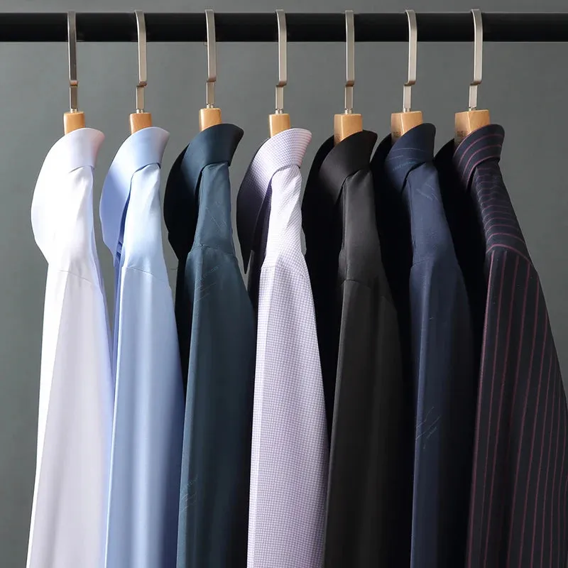 Men's Satin Lycra formal  Full Sleeve shirt White