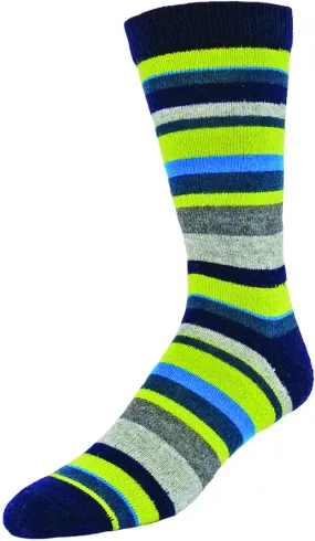 Michael Stripe Wool Cashmere Socks (Men's)
