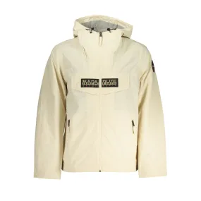Napapijri Chic Beige Hooded Sports Jacket
