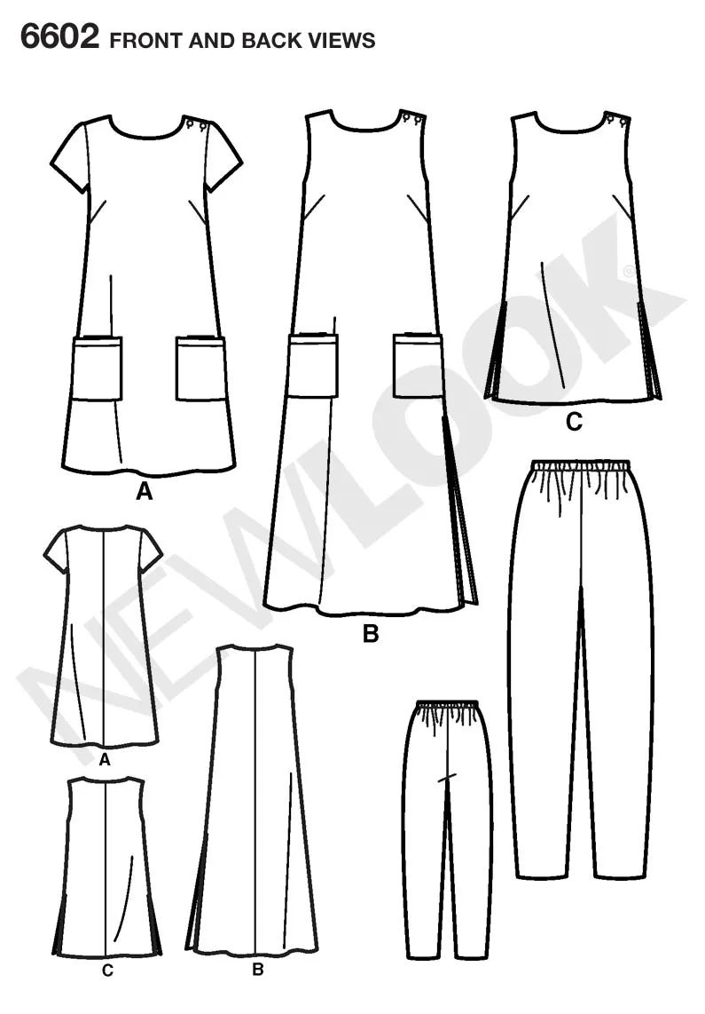 NL6602 Misses Dress Pattern | Easy