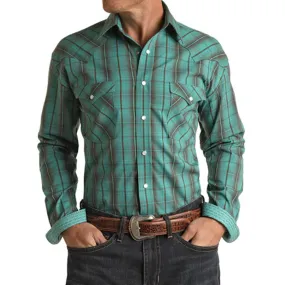 Panhandle Men's Turquoise & Black Shirt