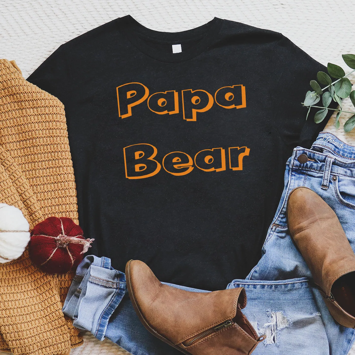 Papa Bear Mens T Shirt - Mens T-Shirt - Dads T-Shirt